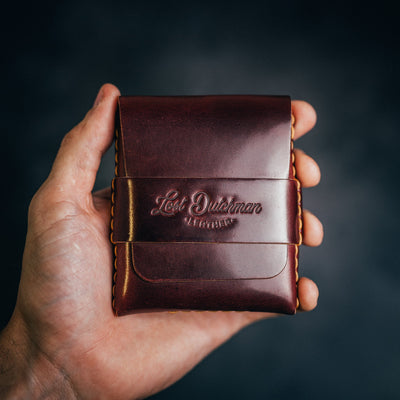 Shell Cordovan Big Finn (classic) - Lost Dutchman Leather handmade leather wallets
