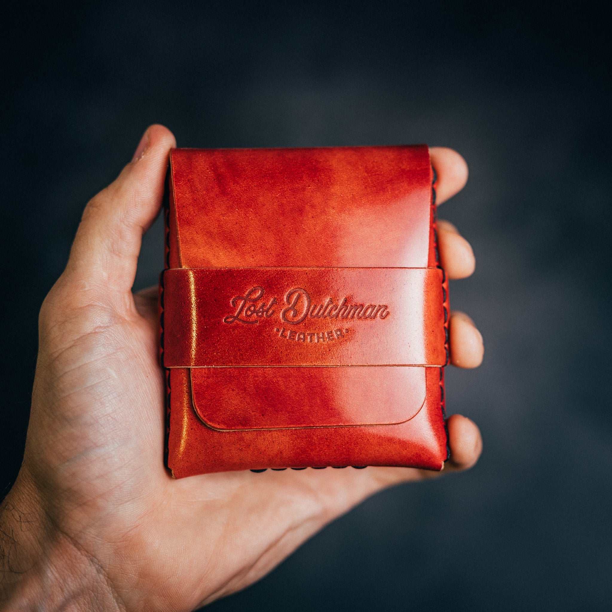 Shell Cordovan Big Finn (classic) - Lost Dutchman Leather handmade leather wallets