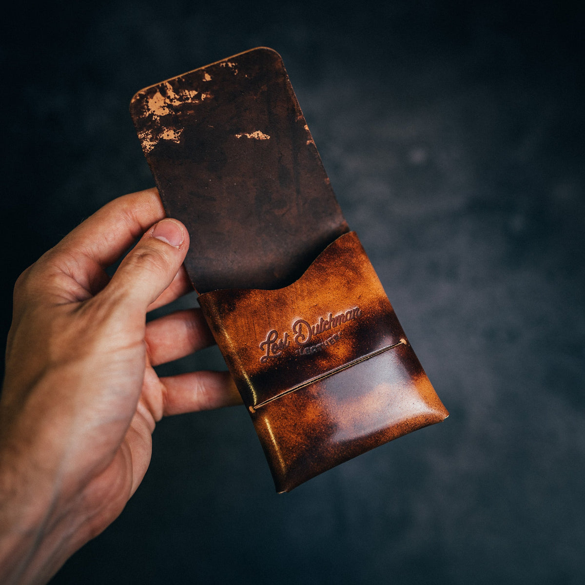 Shell Cordovan Franklin (Classic) - Lost Dutchman Leather handmade leather wallets