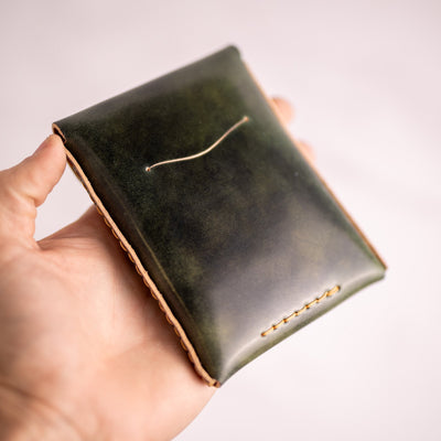 Shell Cordovan Huckleberry (Standard) - Lost Dutchman Leather handmade leather wallets