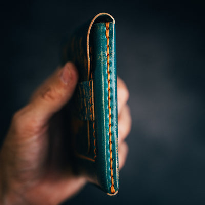 Shell Cordovan Standard Huckleberry - Lost Dutchman Leather handmade leather wallets