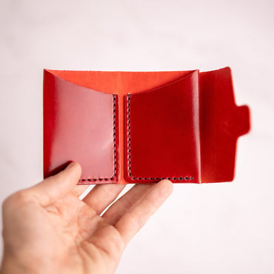 Shell Cordovan Tucker - Lost Dutchman Leather handmade leather wallets