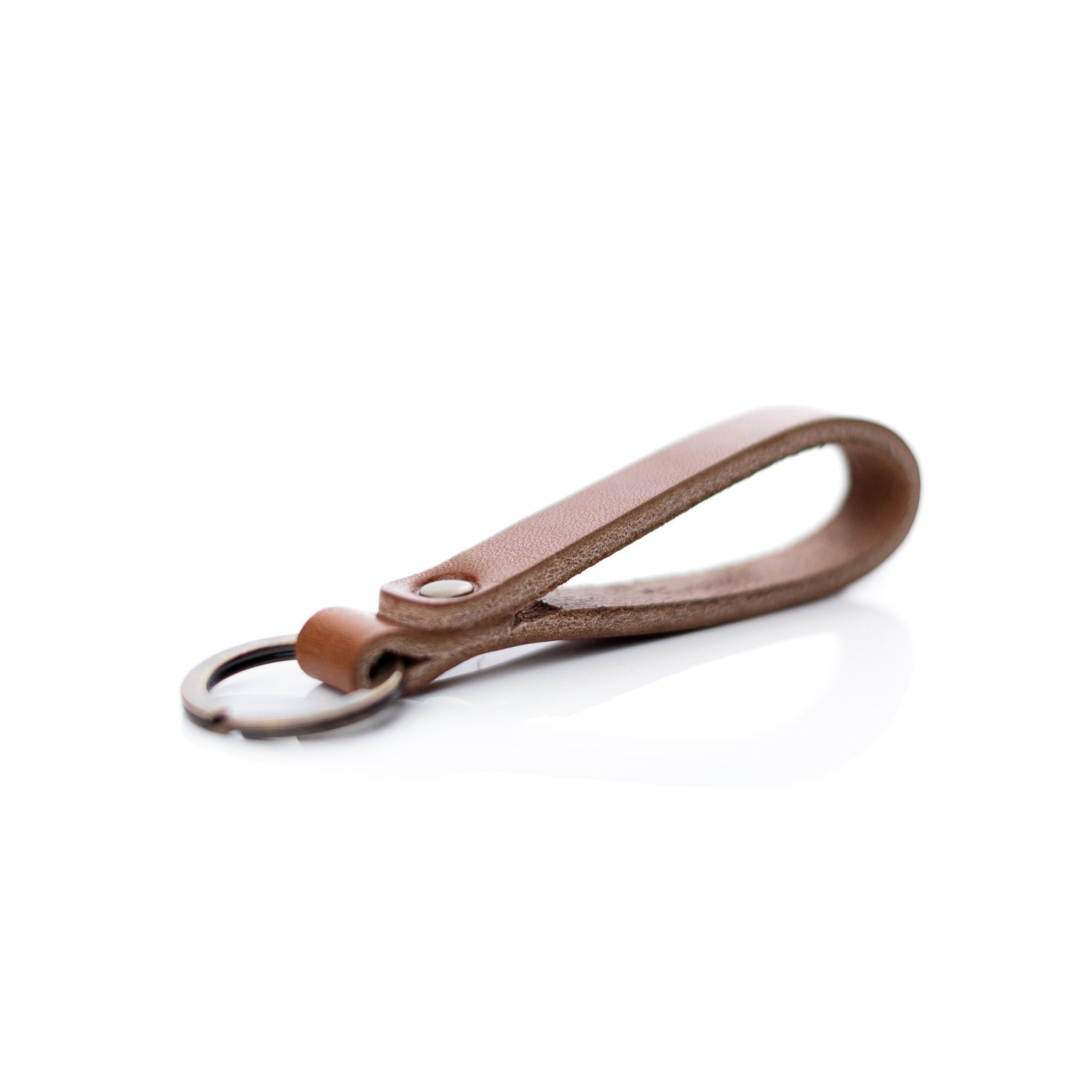 Small Lanyard - Brown - Lost Dutchman Leather handmade leather wallets