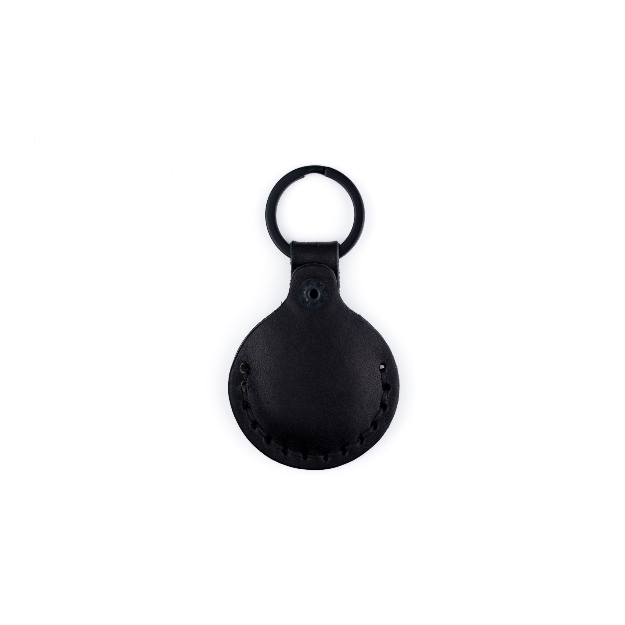 The AirTag Keyring - Black - Lost Dutchman Leather handmade leather wallets