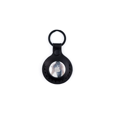 The AirTag Keyring - Black - Lost Dutchman Leather handmade leather wallets