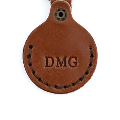 The AirTag Keyring - Brown - Lost Dutchman Leather handmade leather wallets