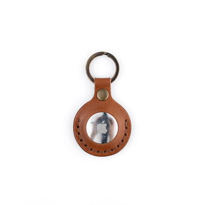 The AirTag Keyring - Brown - Lost Dutchman Leather handmade leather wallets
