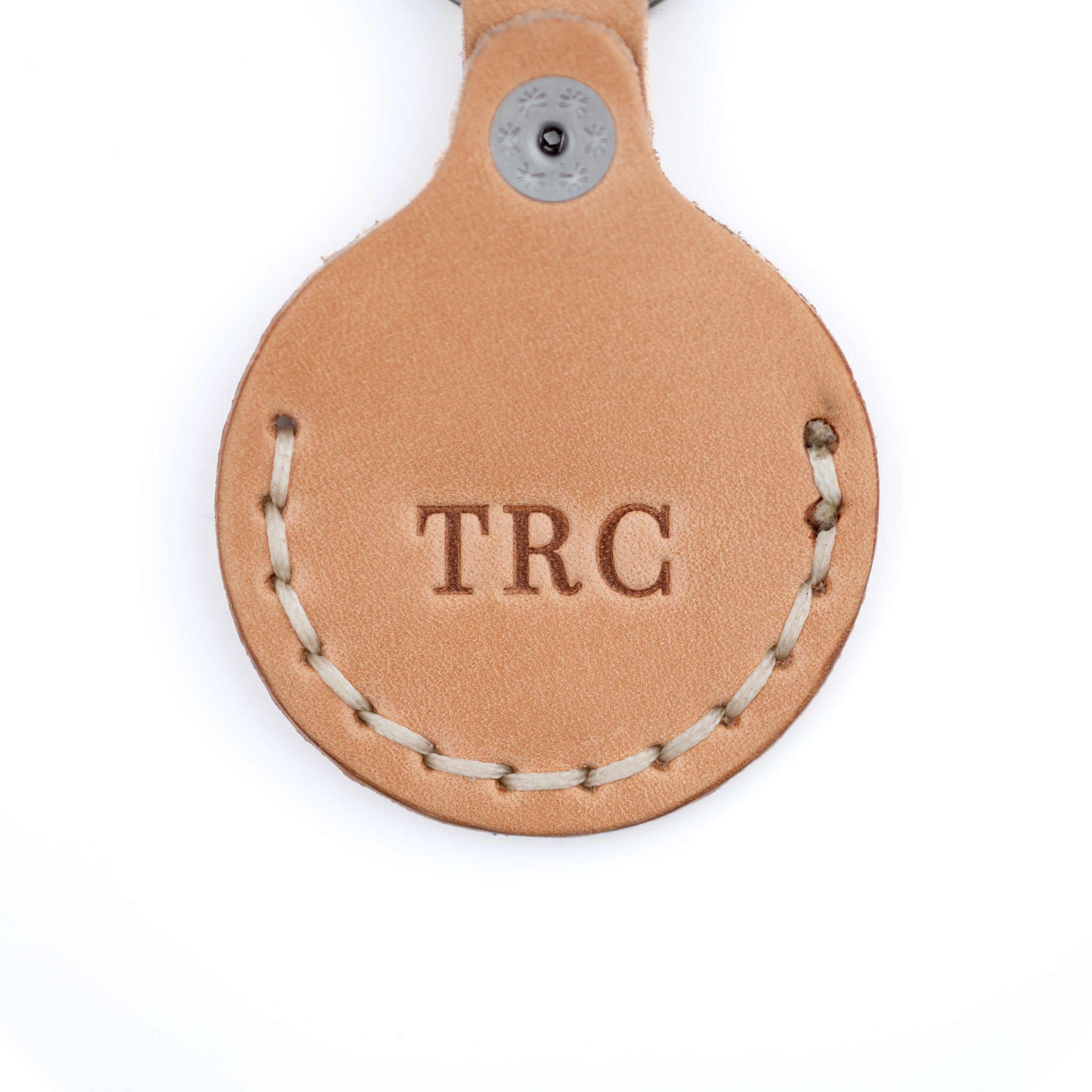The AirTag Keyring - Russet - Lost Dutchman Leather handmade leather wallets