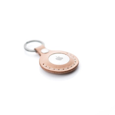 The AirTag Keyring - Russet - Lost Dutchman Leather handmade leather wallets