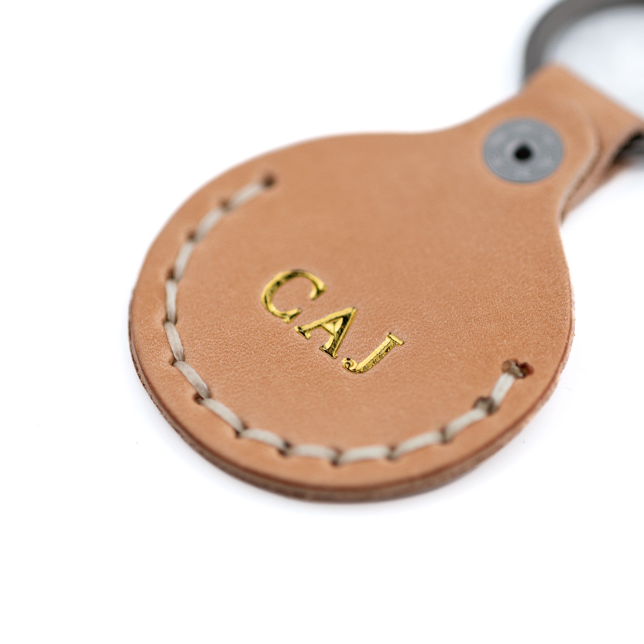 The AirTag Keyring - Russet - Lost Dutchman Leather handmade leather wallets