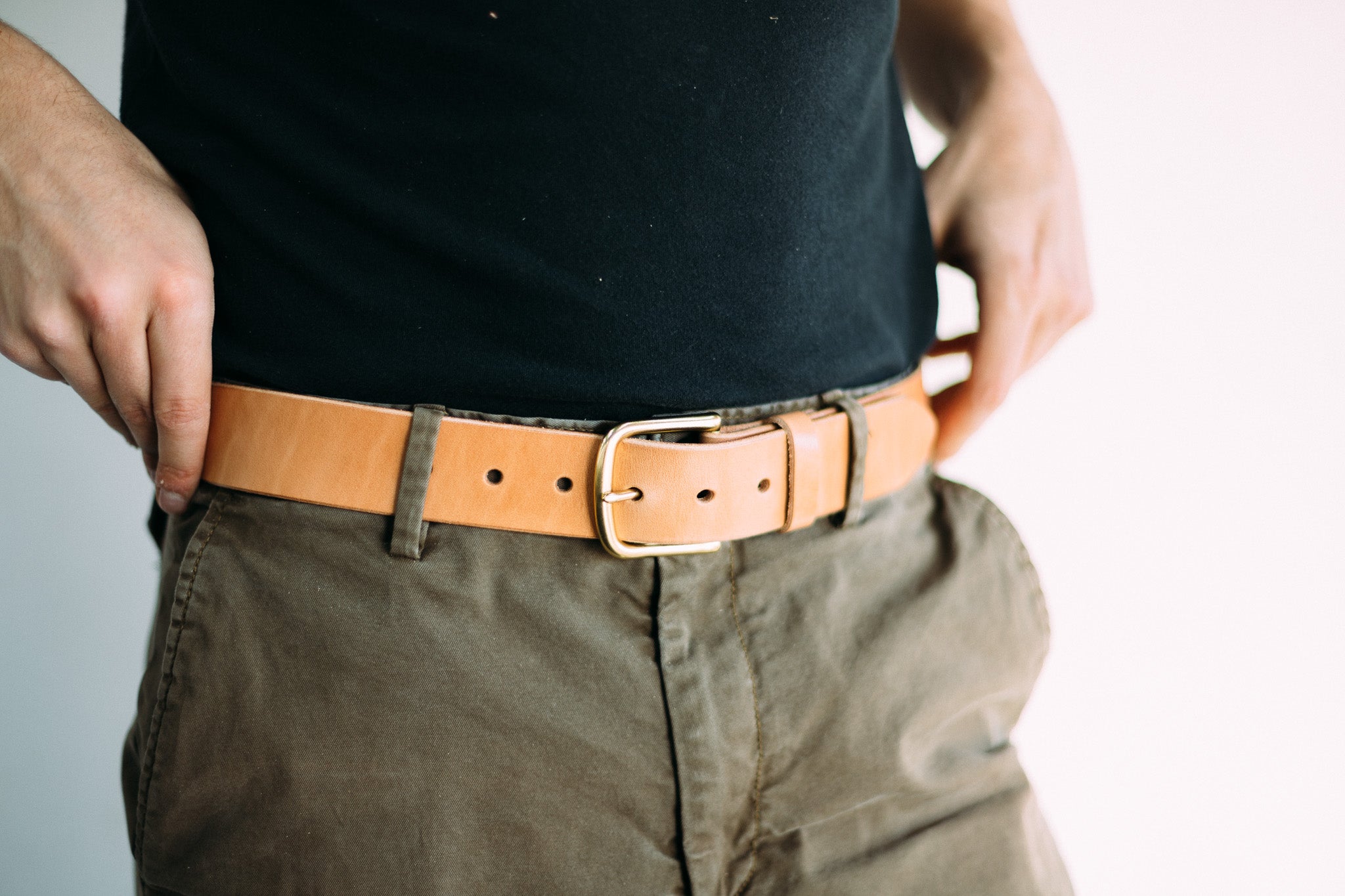 The Belt - Russet - Lost Dutchman Leather handmade leather wallets
