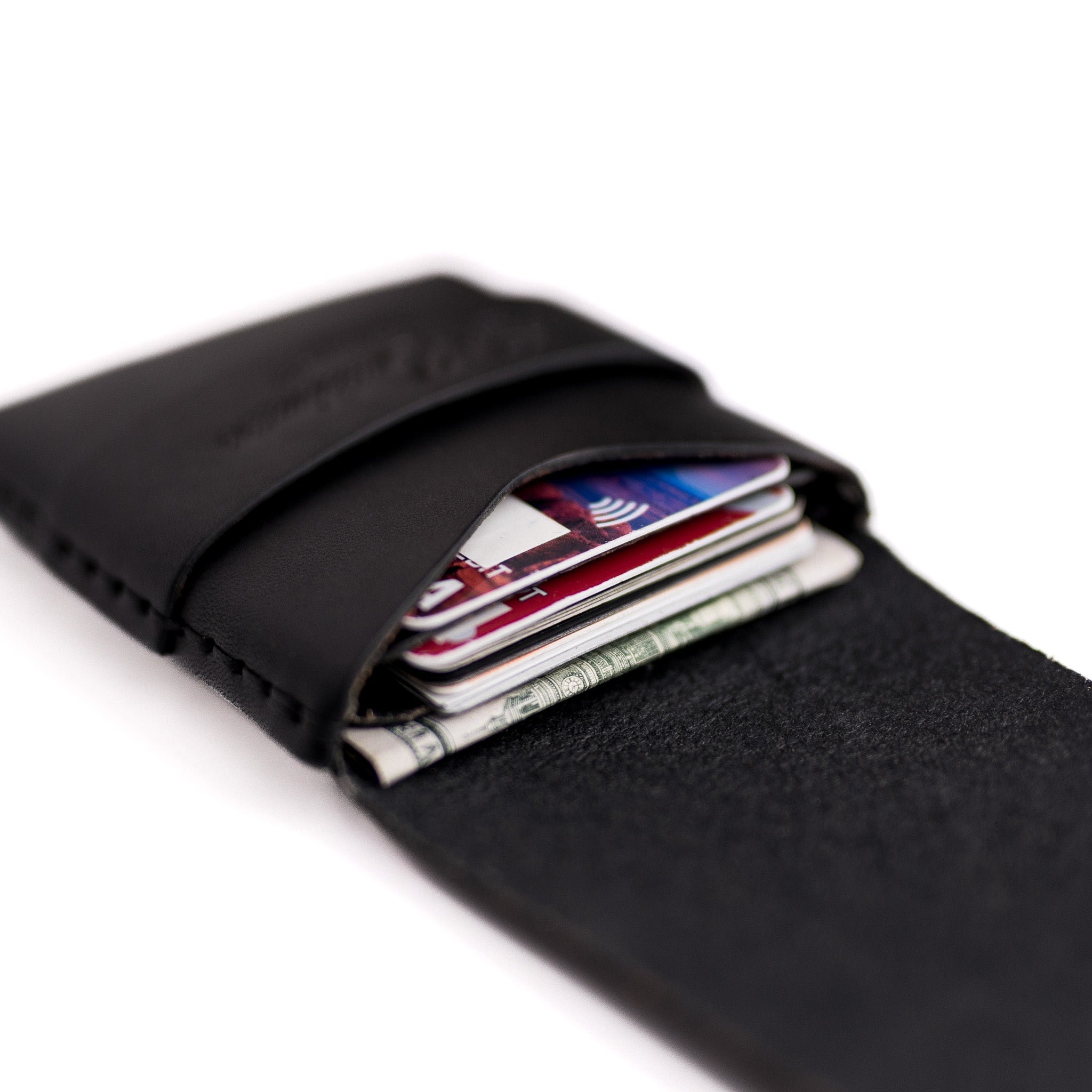 The Big Finn - Black - Lost Dutchman Leather handmade leather wallets