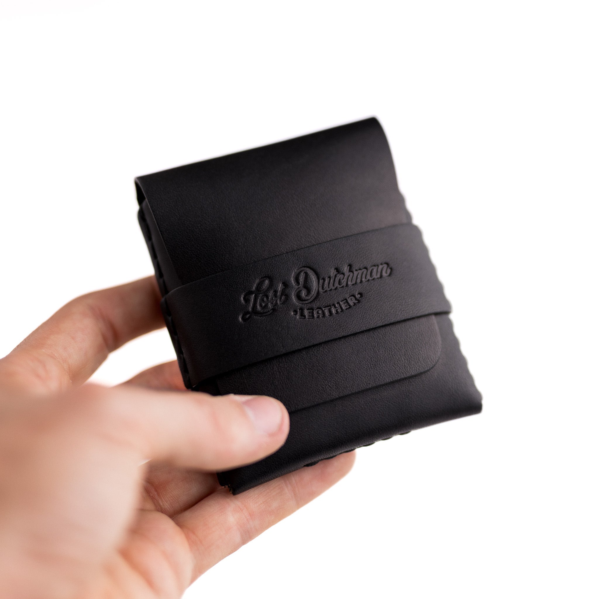 The Big Finn - Black - Lost Dutchman Leather handmade leather wallets
