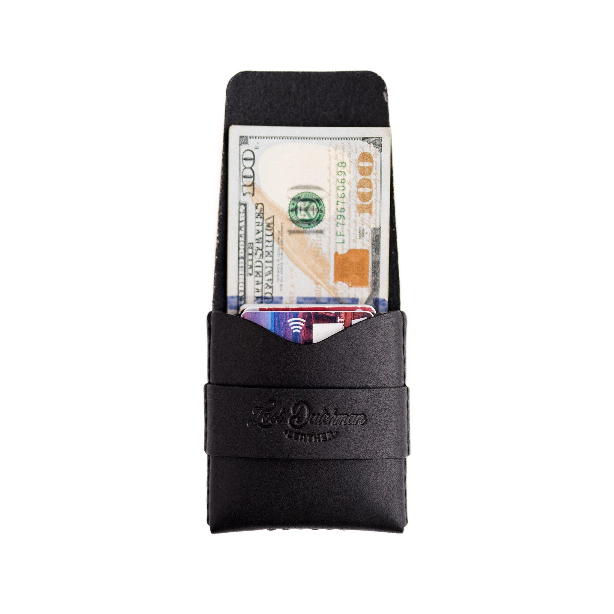 The Big Finn - Black - Lost Dutchman Leather handmade leather wallets