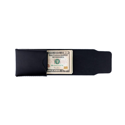 The Cash Finn – Black - Lost Dutchman Leather handmade leather wallets