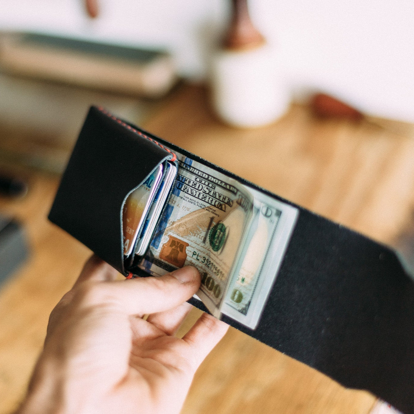 The Cash Finn - Lost Dutchman Leather handmade leather wallets