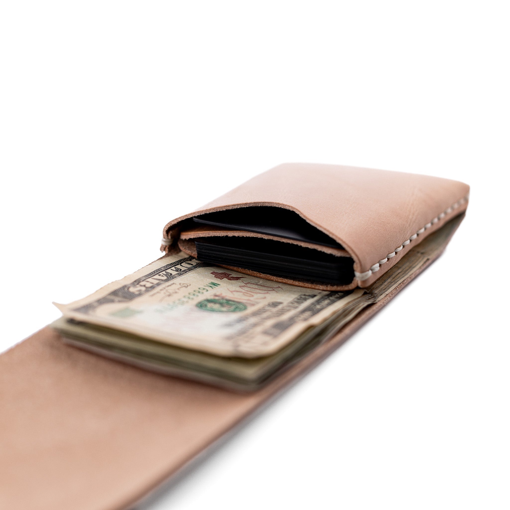 The Cash Finn – Russet - Lost Dutchman Leather handmade leather wallets