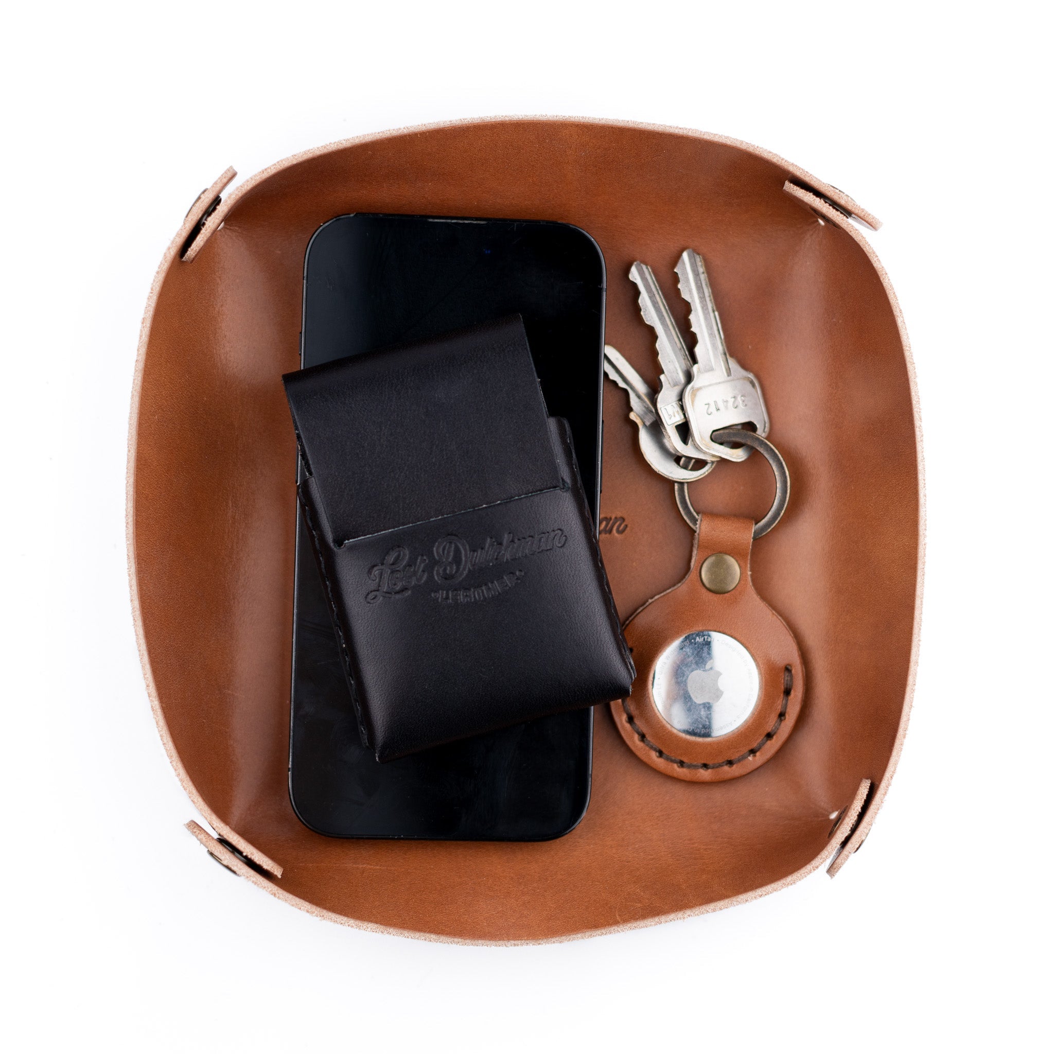 The Catch-All - Brown - Lost Dutchman Leather handmade leather wallets