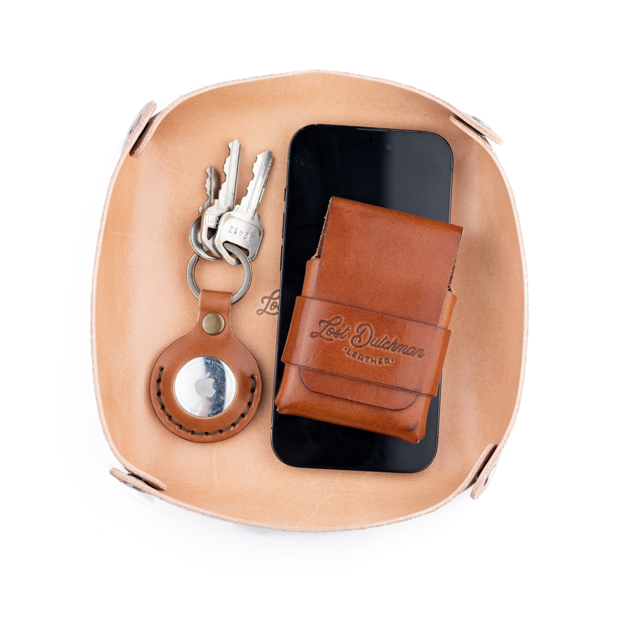 The Catch-All - Russet - Lost Dutchman Leather handmade leather wallets