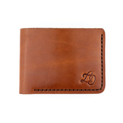 The Dad Wallet - Brown - Lost Dutchman Leather handmade leather wallets