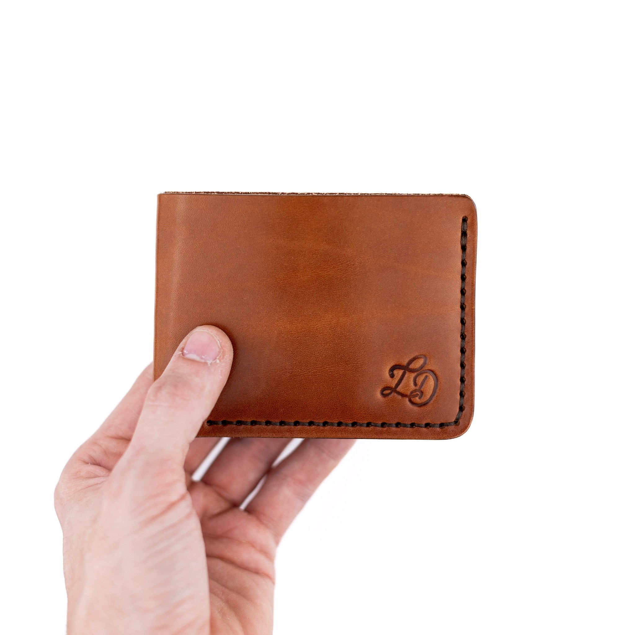 The Dad Wallet - Brown - Lost Dutchman Leather handmade leather wallets
