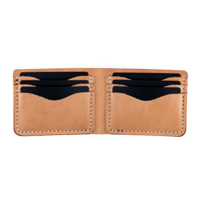The Dad Wallet - Russet - Lost Dutchman Leather handmade leather wallets