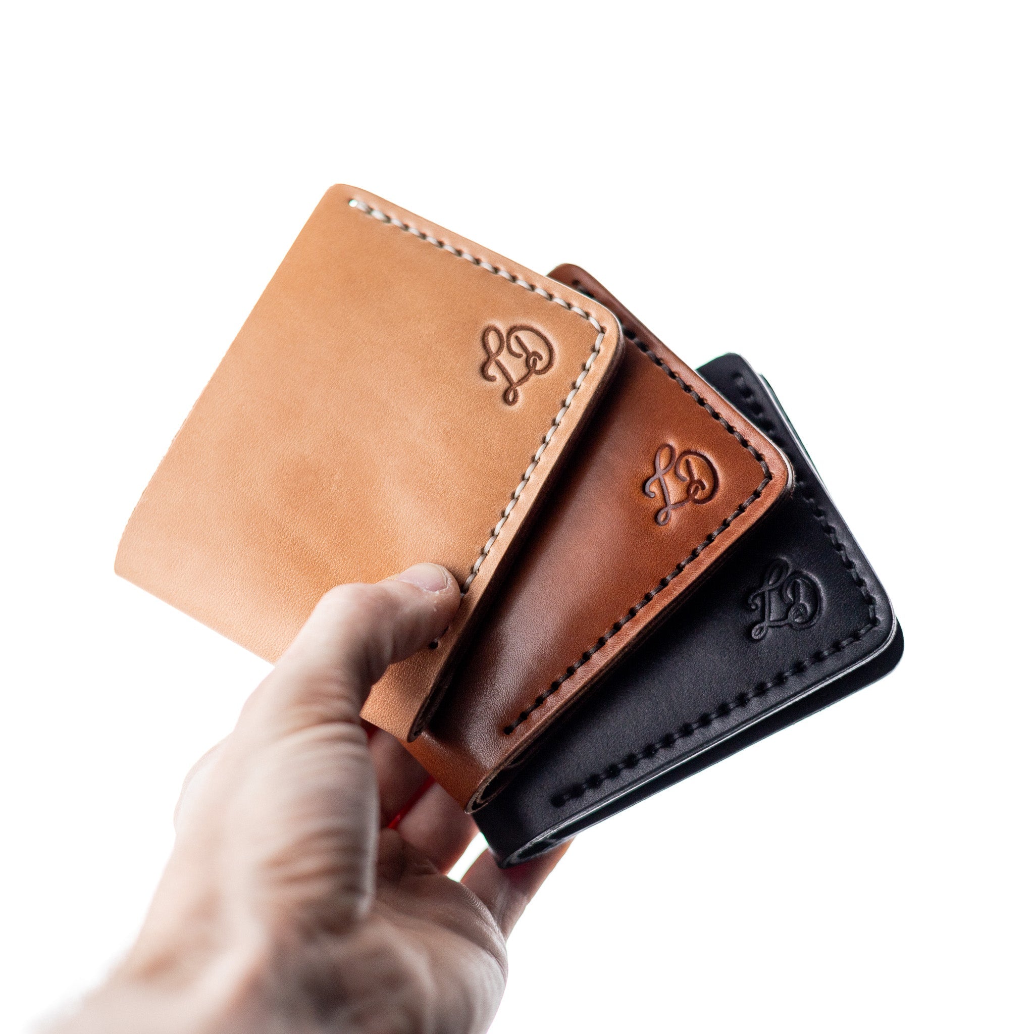 The Dad Wallet - Russet - Lost Dutchman Leather handmade leather wallets