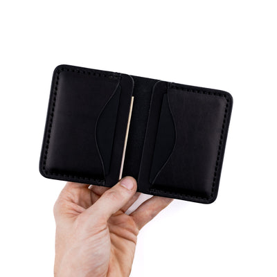 The Dutchman – Black - Lost Dutchman Leather handmade leather wallets