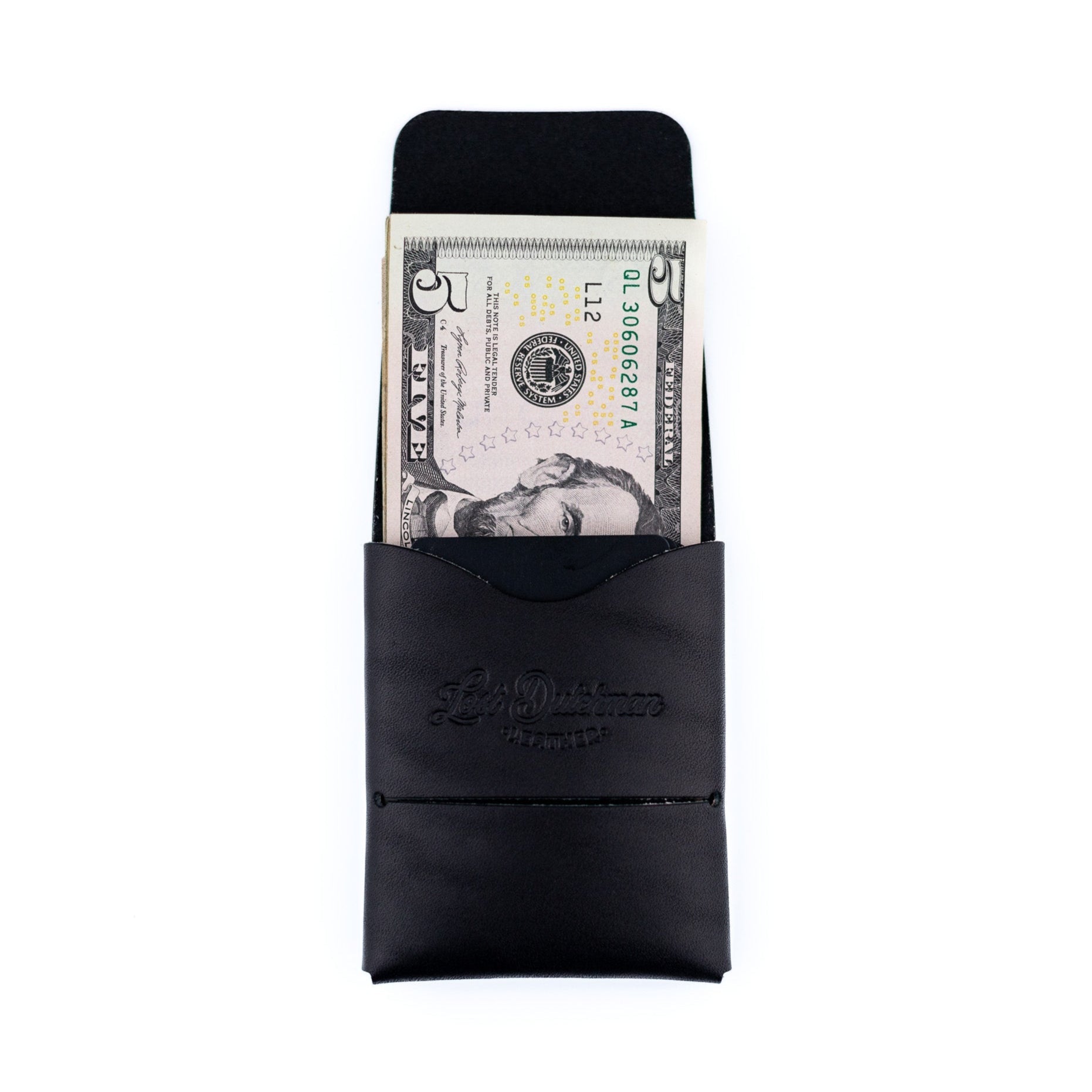 Franklin Black Bifold Wallet | Lost Dutchman Leather