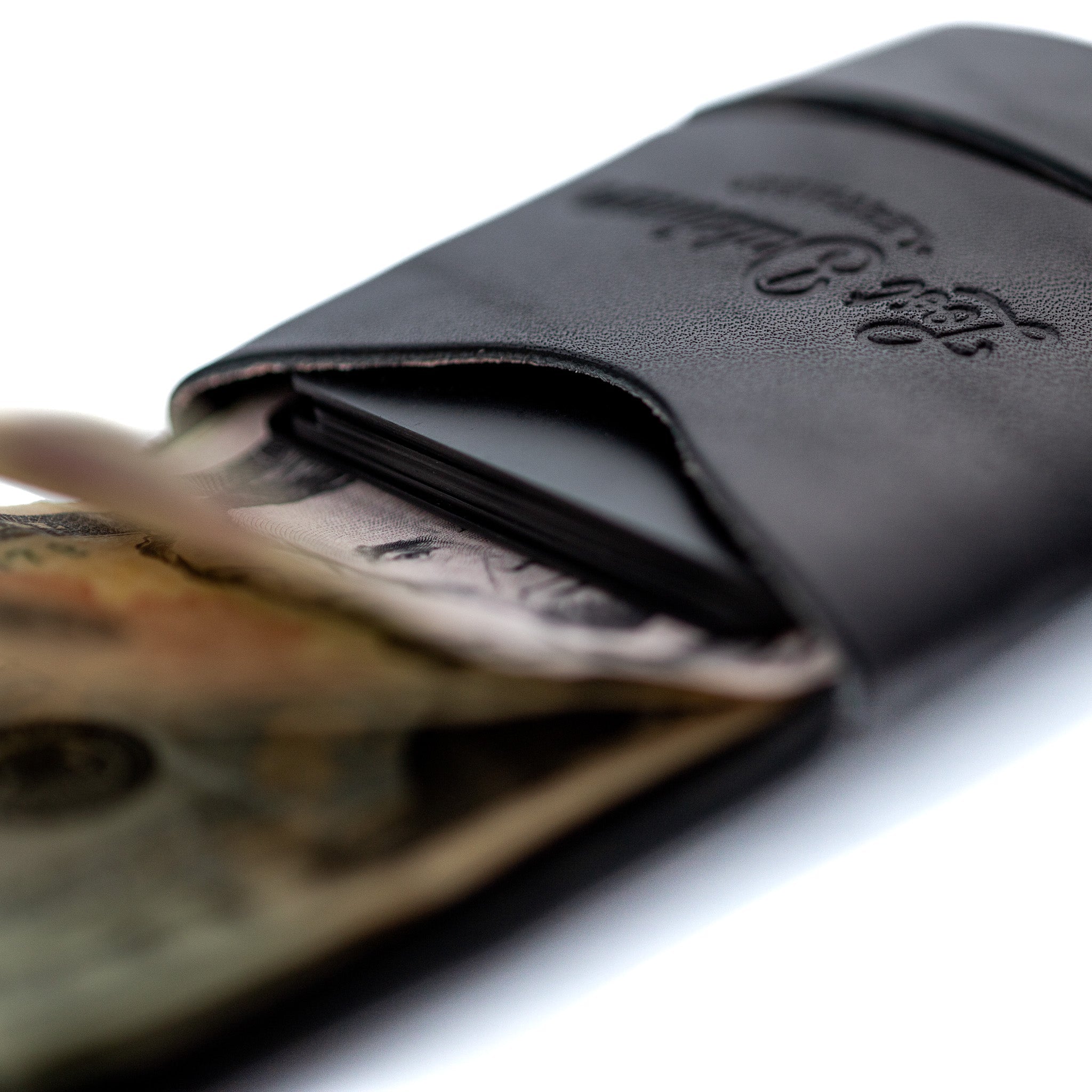 Franklin Black Bifold Wallet | Lost Dutchman Leather