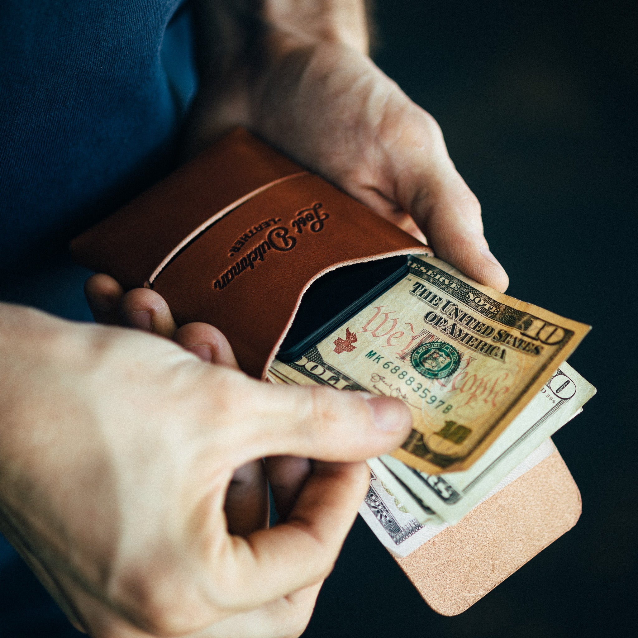 The Franklin – Brown - Lost Dutchman Leather handmade leather wallets
