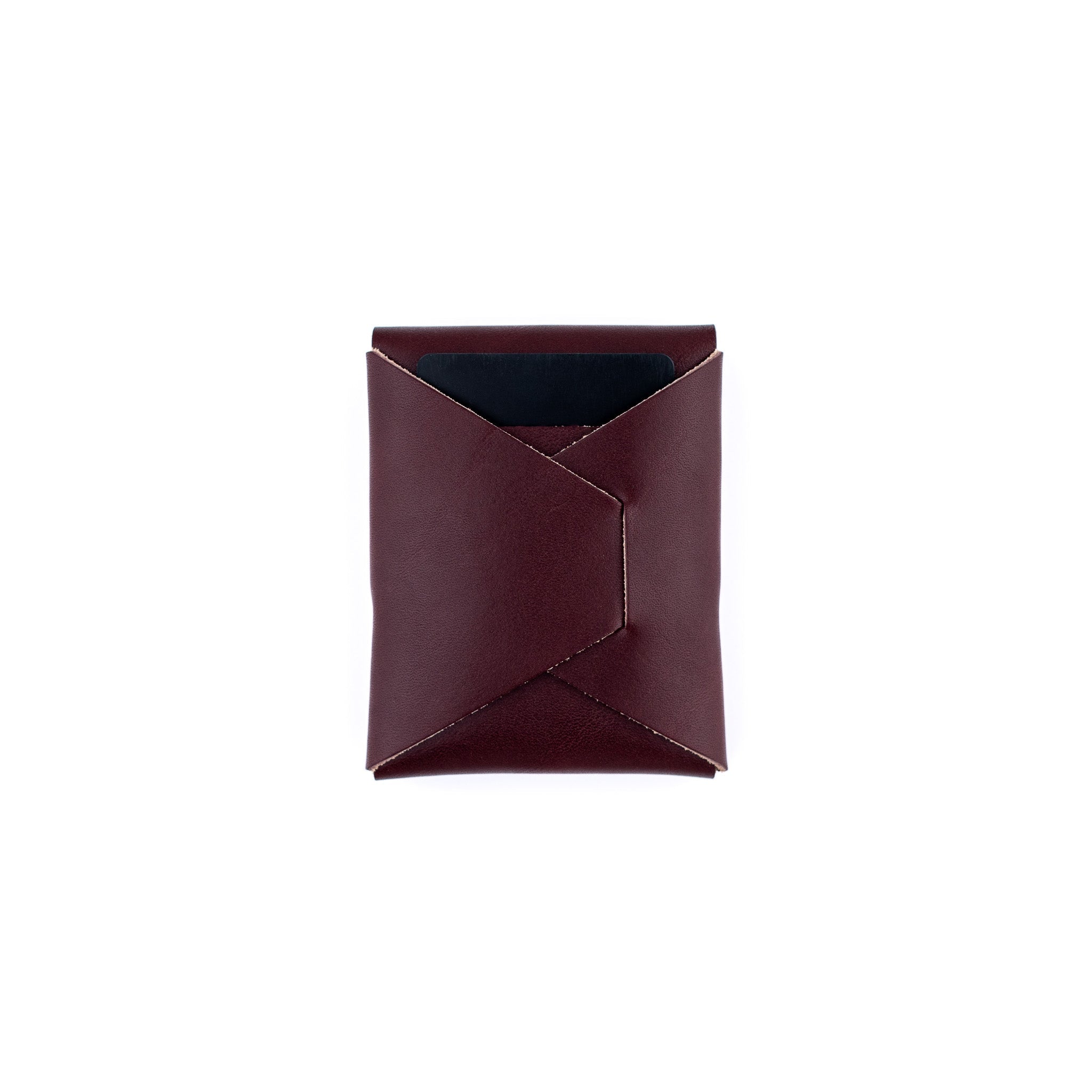 The Franklin – Burgundy - Lost Dutchman Leather handmade leather wallets