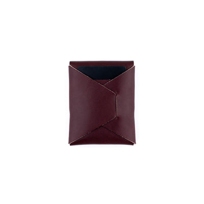 The Franklin – Burgundy - Lost Dutchman Leather handmade leather wallets
