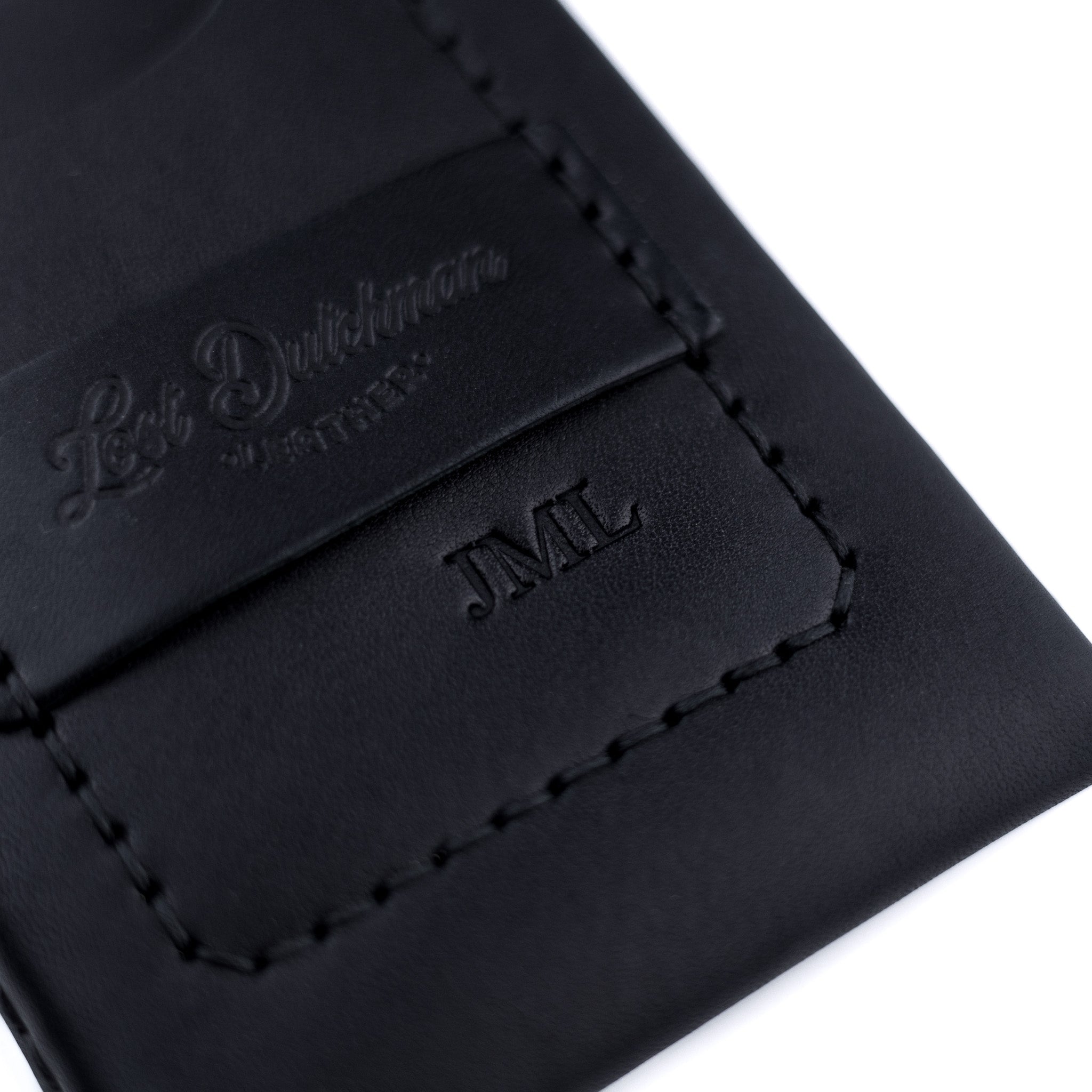 The Huckleberry (standard) – Black - Lost Dutchman Leather handmade leather wallets