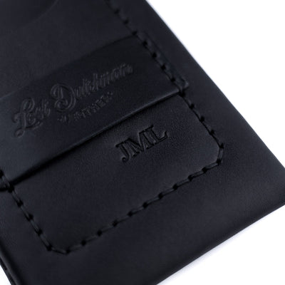 The Huckleberry (standard) – Black - Lost Dutchman Leather handmade leather wallets