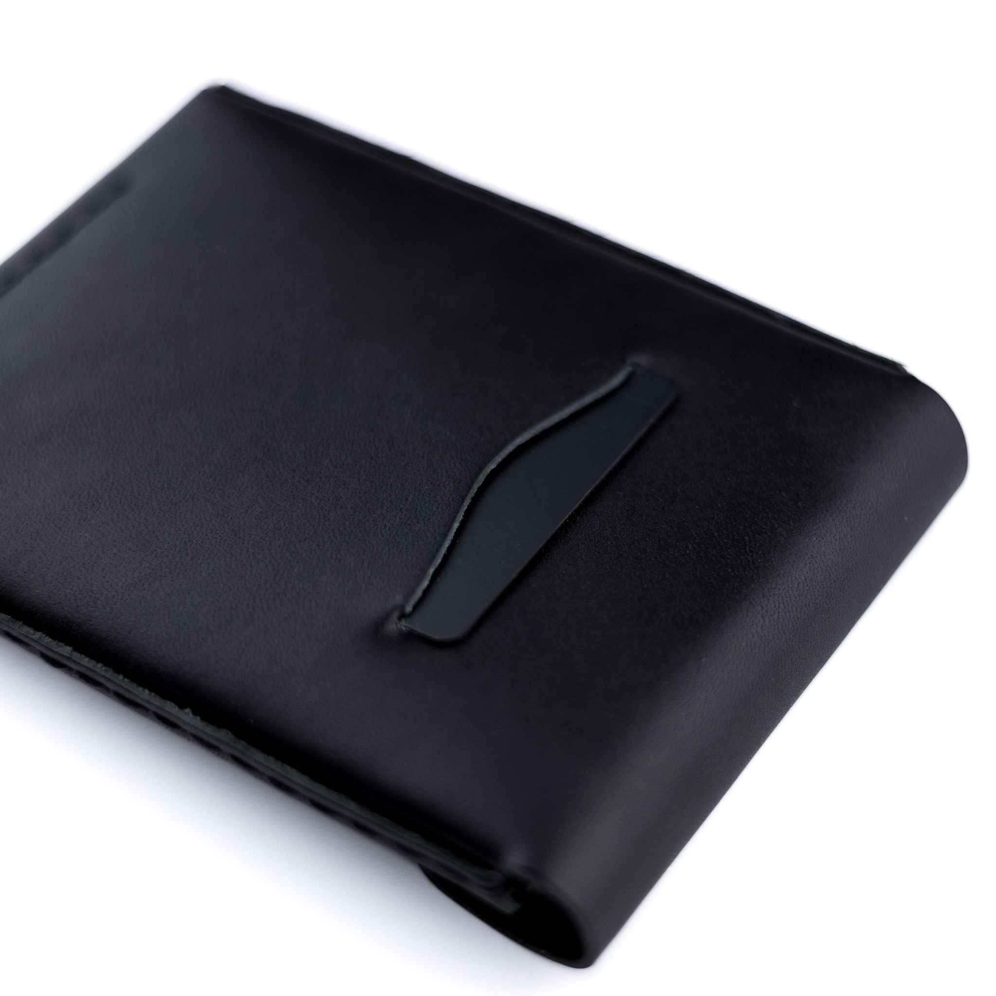 The Huckleberry (standard) – Black - Lost Dutchman Leather handmade leather wallets