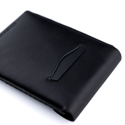 The Huckleberry (standard) – Black - Lost Dutchman Leather handmade leather wallets