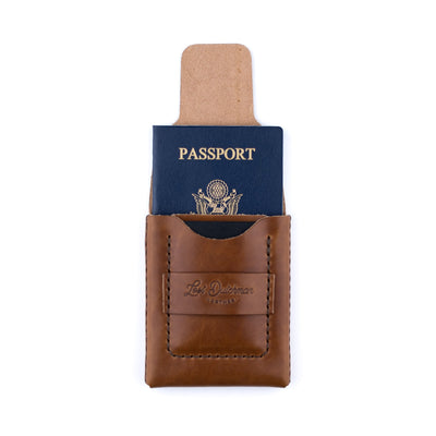 The Huckleberry (standard) – Brown - Lost Dutchman Leather handmade leather wallets