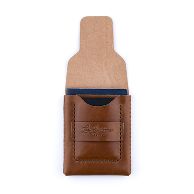 The Huckleberry (standard) – Brown - Lost Dutchman Leather handmade leather wallets