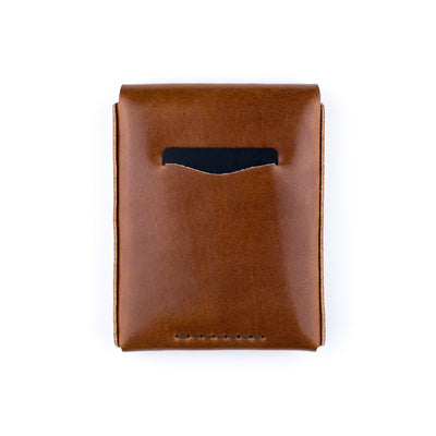 The Huckleberry (standard) – Brown - Lost Dutchman Leather handmade leather wallets