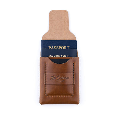 The Huckleberry (standard) – Brown - Lost Dutchman Leather handmade leather wallets