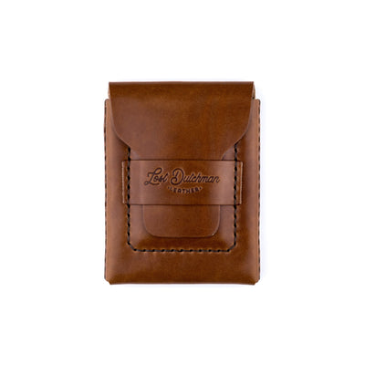 The Huckleberry (standard) – Brown - Lost Dutchman Leather handmade leather wallets