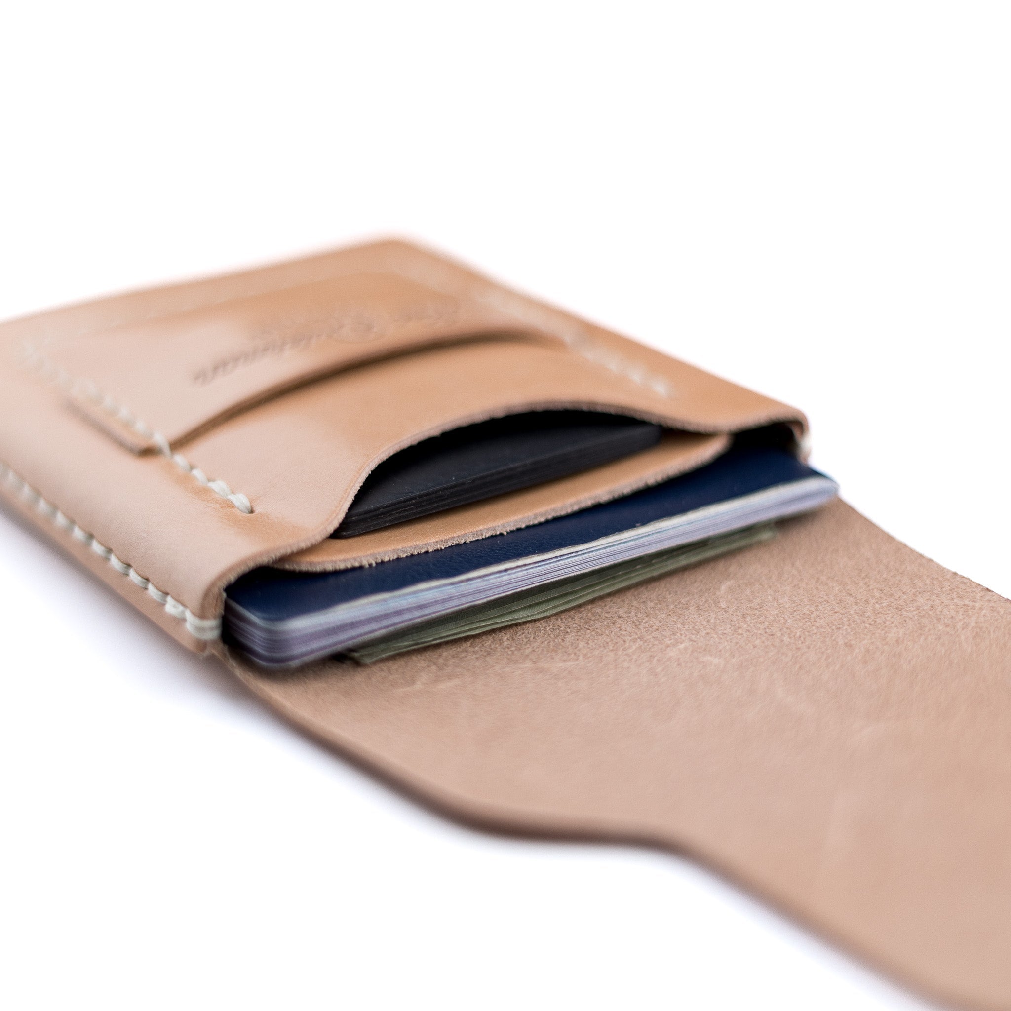 The Huckleberry (standard) – Russet - Lost Dutchman Leather handmade leather wallets