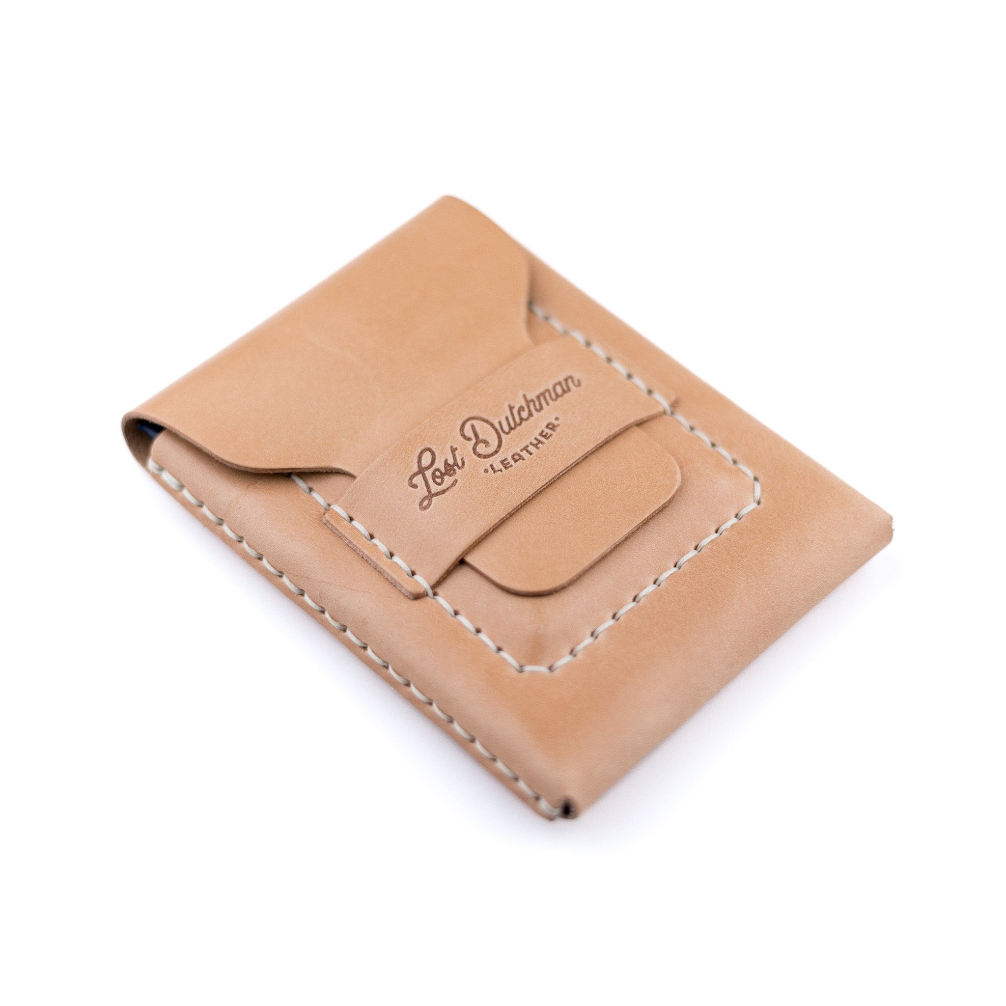 The Huckleberry (standard) – Russet - Lost Dutchman Leather handmade leather wallets
