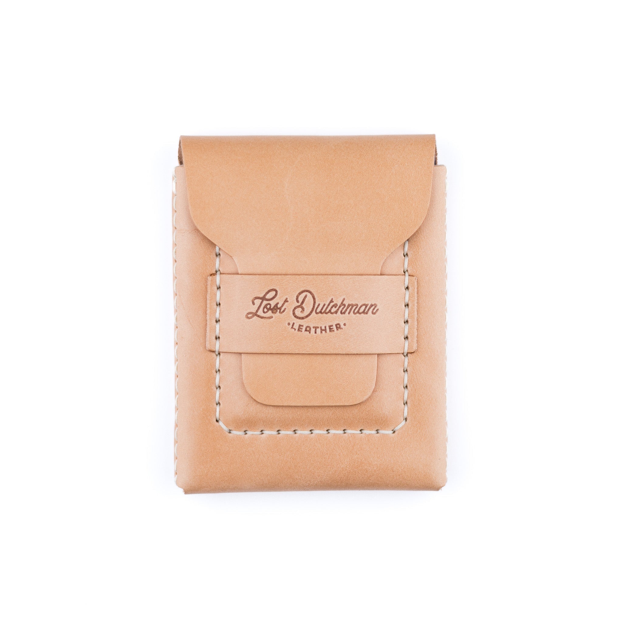 The Huckleberry (standard) – Russet - Lost Dutchman Leather handmade leather wallets