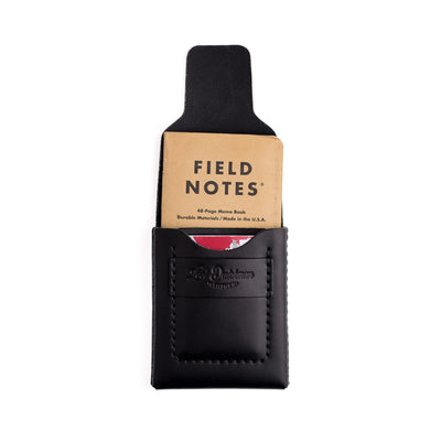 The Huckleberry (Tall) – Black - Lost Dutchman Leather handmade leather wallets