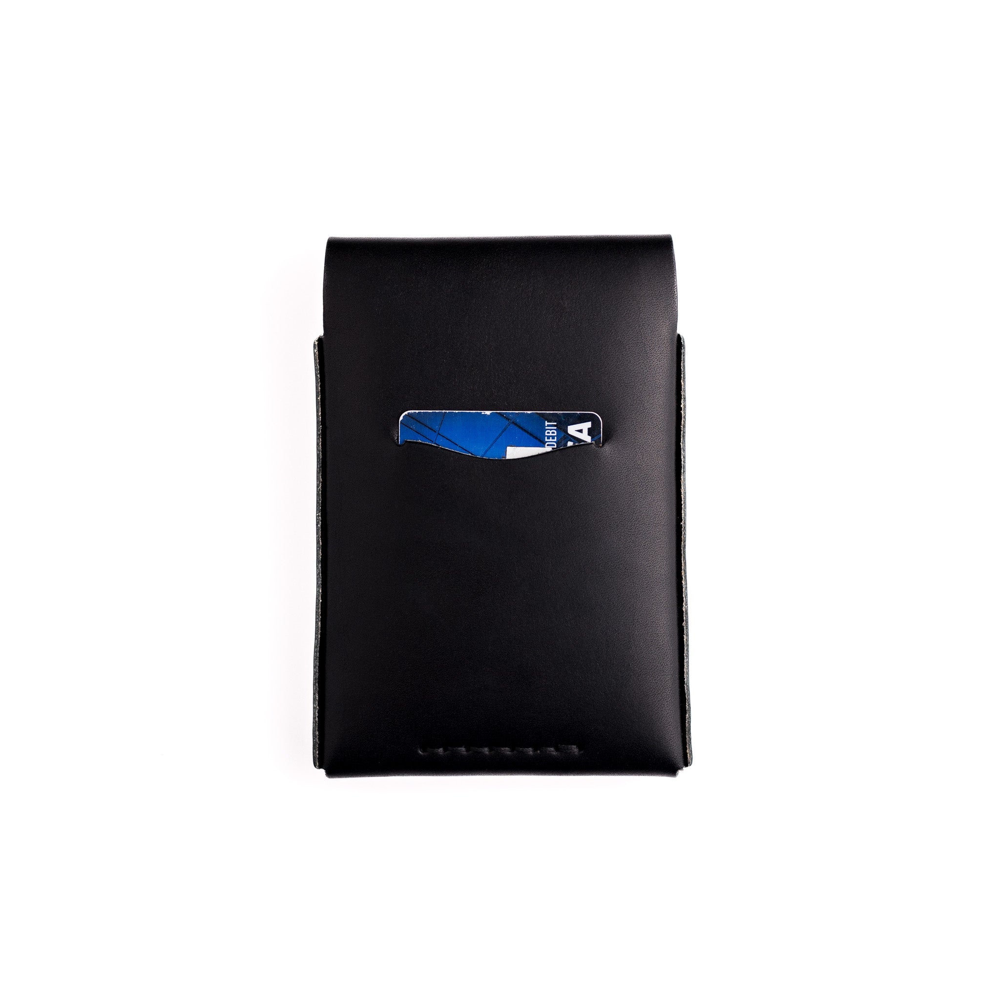 The Huckleberry (Tall) – Black - Lost Dutchman Leather handmade leather wallets