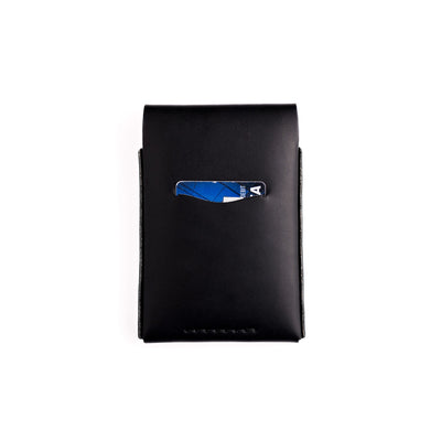 The Huckleberry (Tall) – Black - Lost Dutchman Leather handmade leather wallets