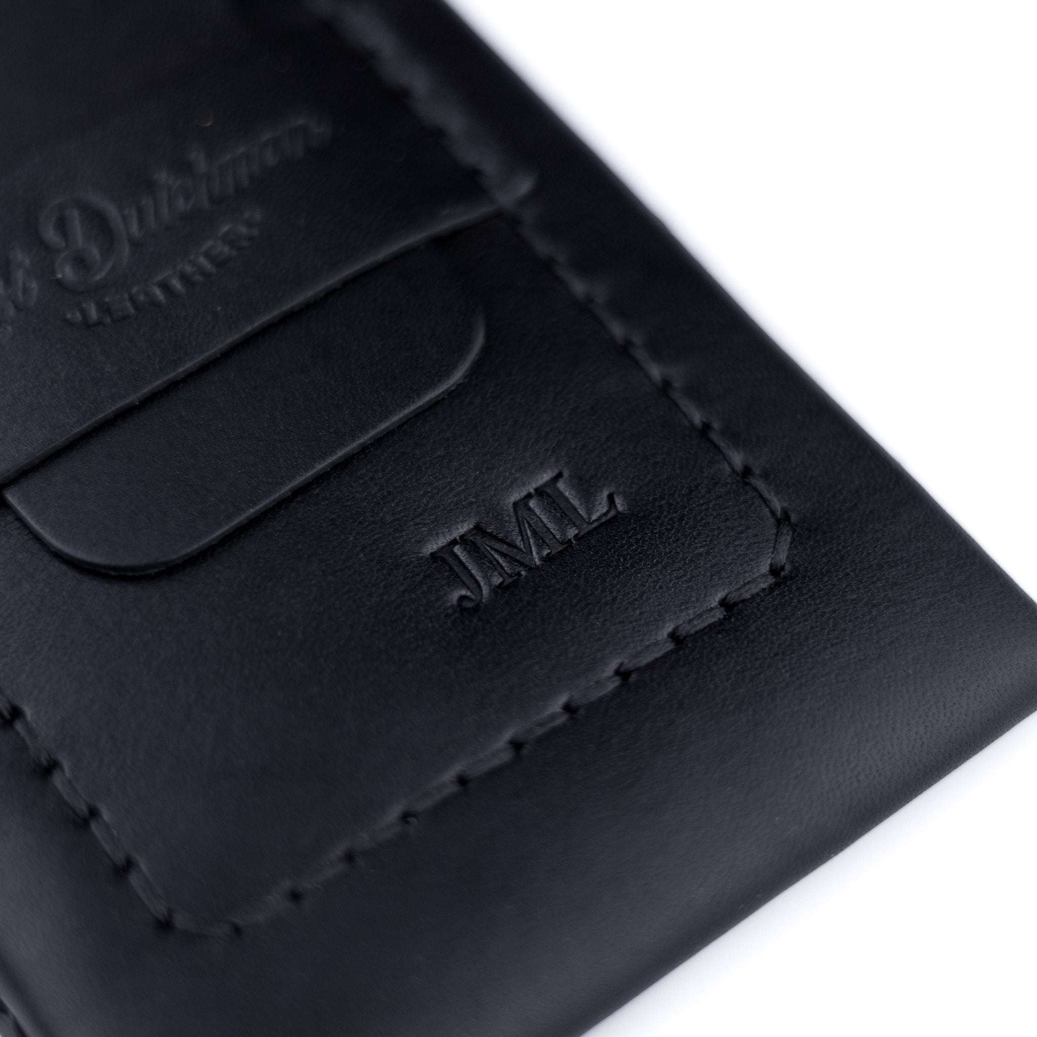 The Huckleberry (Tall) – Black - Lost Dutchman Leather handmade leather wallets