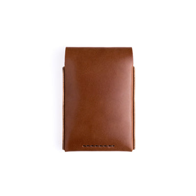 The Huckleberry (Tall) – Brown - Lost Dutchman Leather handmade leather wallets